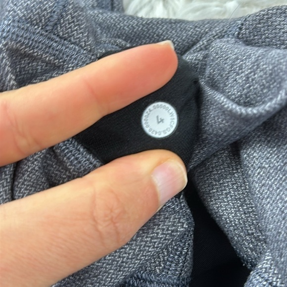 Lululemon Align Pant II 25" Mini Heathered Herringbone Heathered Black White - Picture 4 of 4